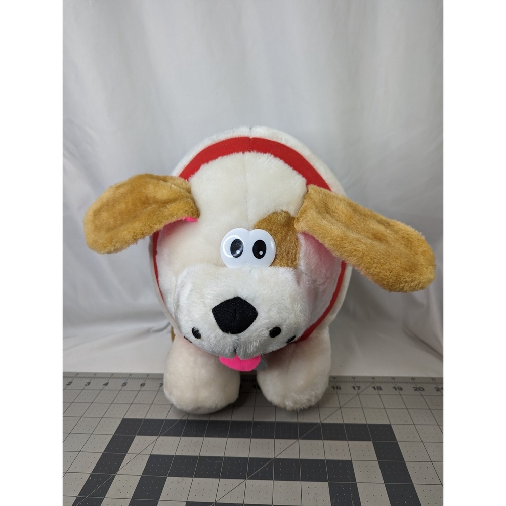 Cloud 9 Round Dog Plush 13 Inch Carnival‎ Style Dan Brechner Stuffed Animal Toy